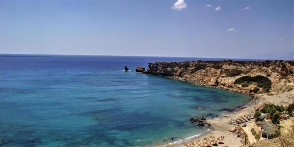 Villa George Sea View With Pool - Triopetra Eksteriør bilde