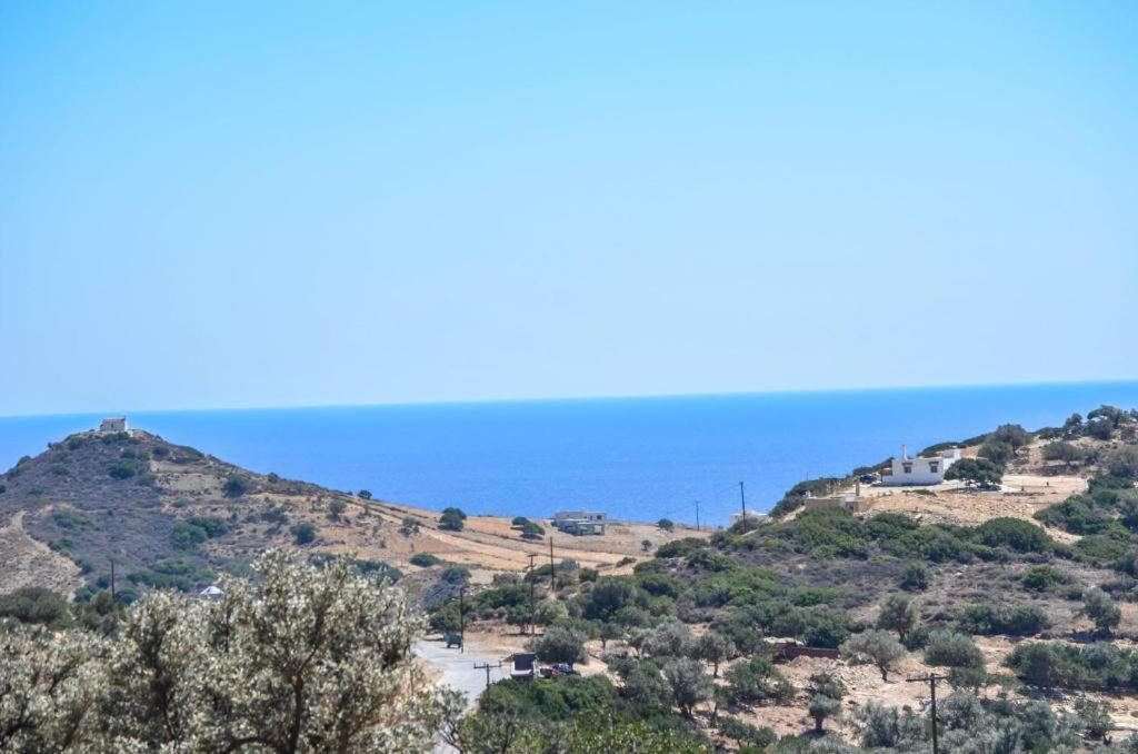 Villa George Sea View With Pool - Triopetra Eksteriør bilde