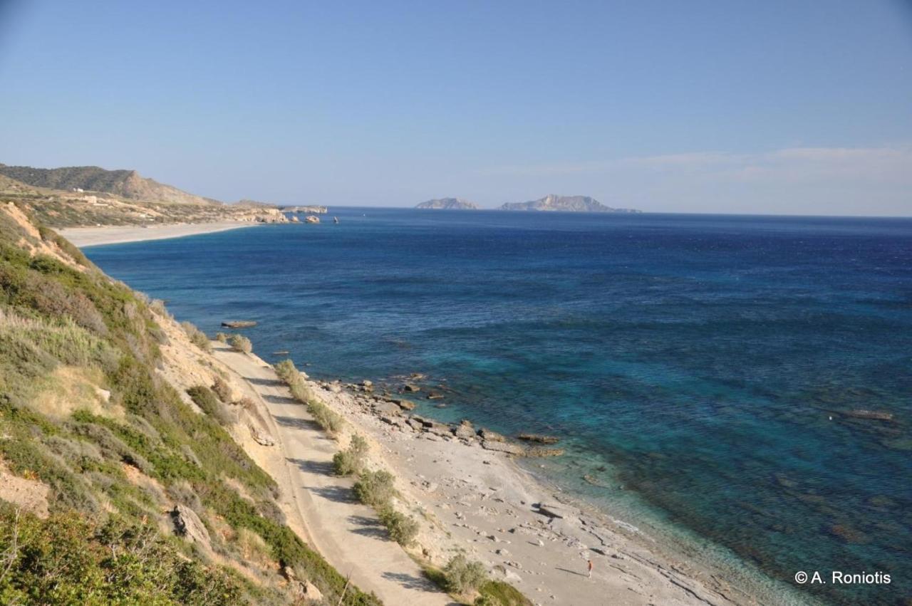 Villa George Sea View With Pool - Triopetra Eksteriør bilde