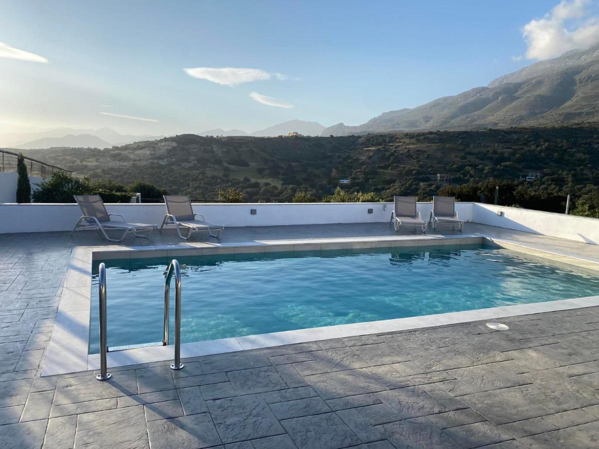Villa George Sea View With Pool - Triopetra Eksteriør bilde