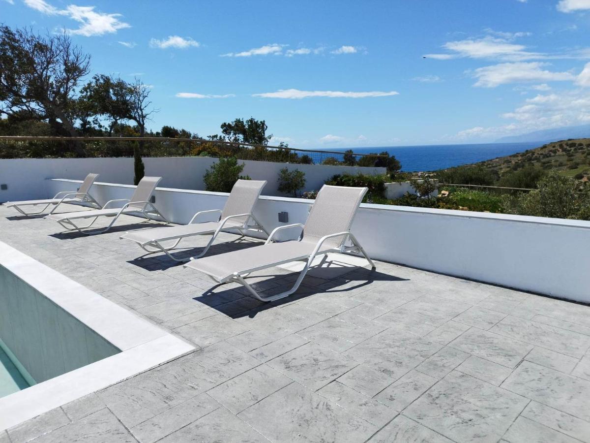 Villa George Sea View With Pool - Triopetra Eksteriør bilde