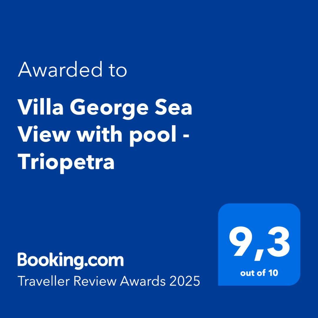 Villa George Sea View With Pool - Triopetra Eksteriør bilde